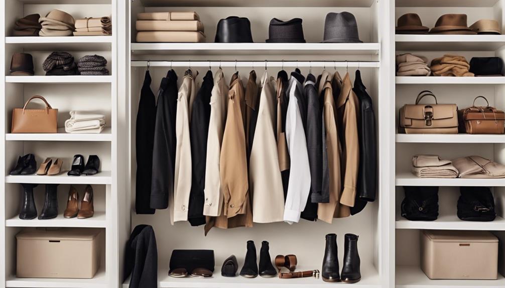 minimalistic closet organization tips