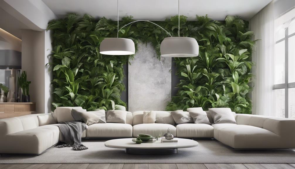 natural decor with plants