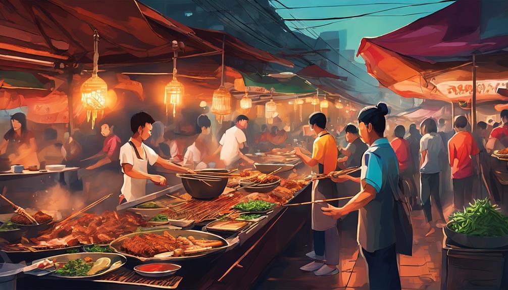 exploring street food markets